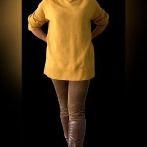 OAK + FORT Mustard Crew Neck Sweater